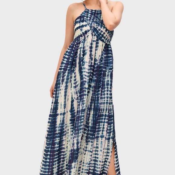 eshakti Dresses & Skirts - EShakti Wayward Fancies Tie-Dye Stripe Empire Dress Sz 1X 16